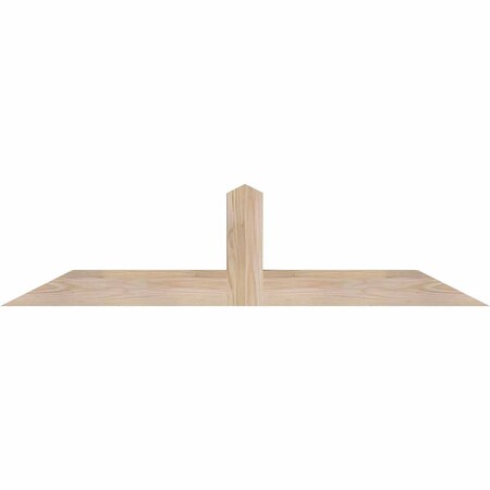 Ekena Millwork Portland Smooth Timber Gable Bracket, Douglas Fir, 48"W x 12"H x 3 1/2"D x 3 1/2"F, 6/12 Pitch GBW048X12X0404POR00SDF